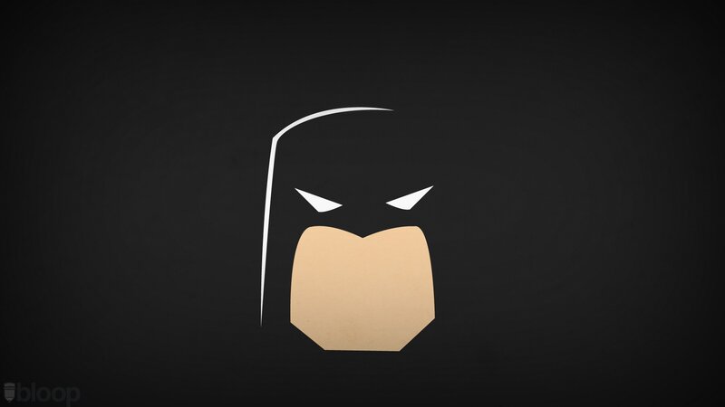 Batman Mask Silhouette — Black
