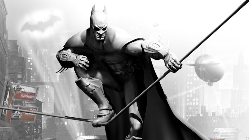 Batman on a Cable — Black