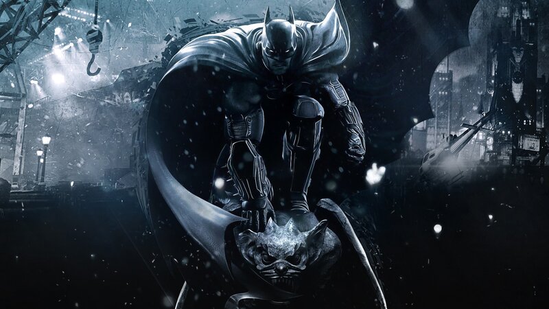 Batman on a Gargoyle — Black