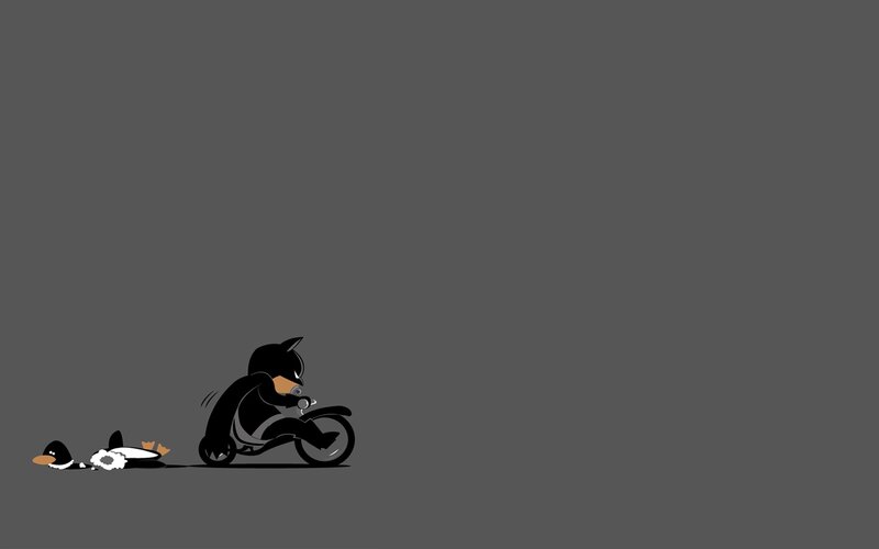 Batman on a motorcycle