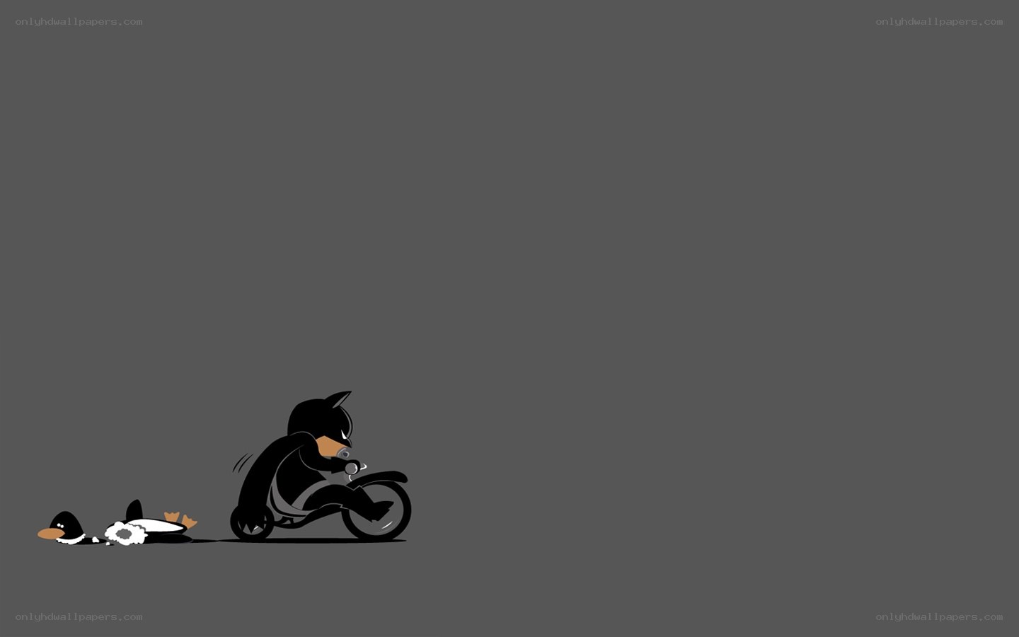 Batman on a motorcycle