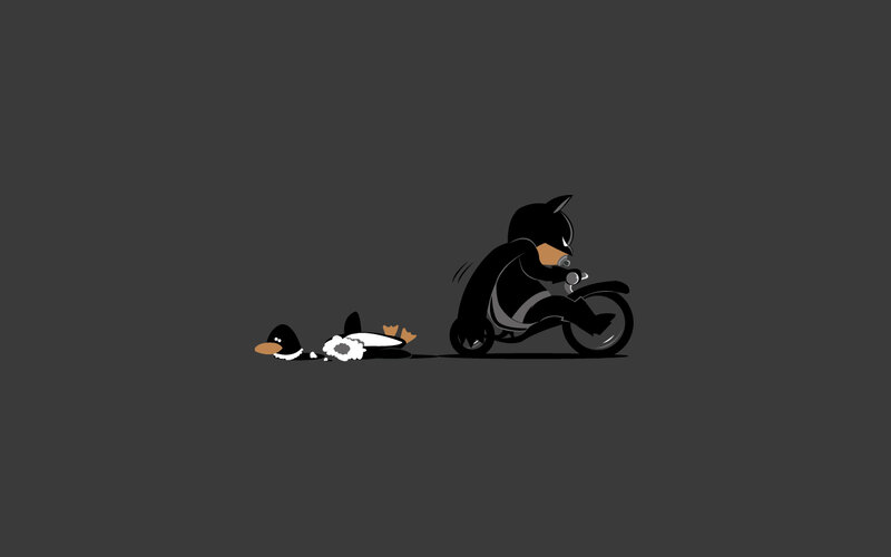 Batman on a motorcycle