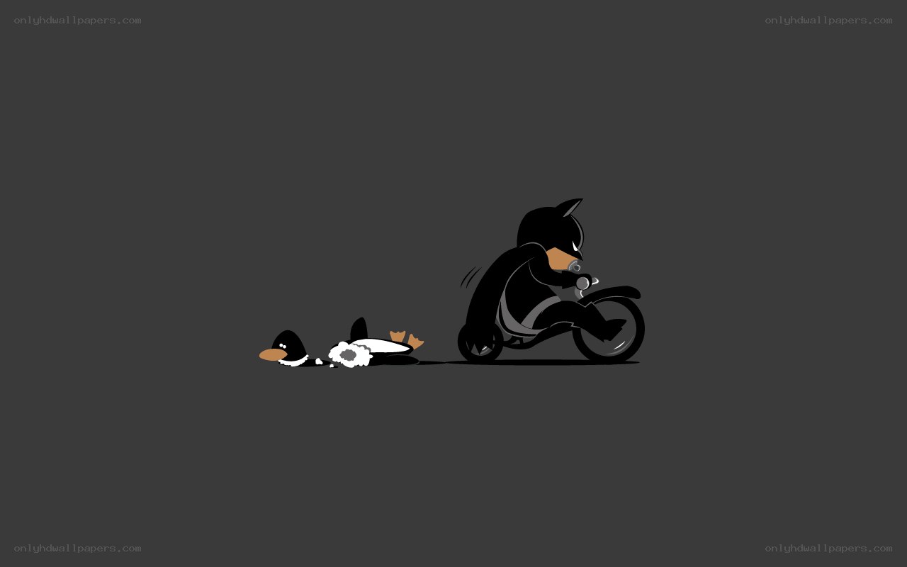 Batman on a motorcycle