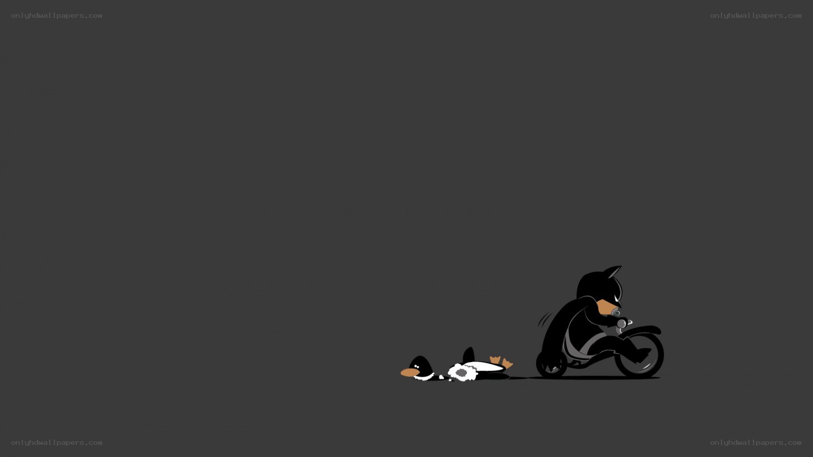 Batman on a motorcycle
