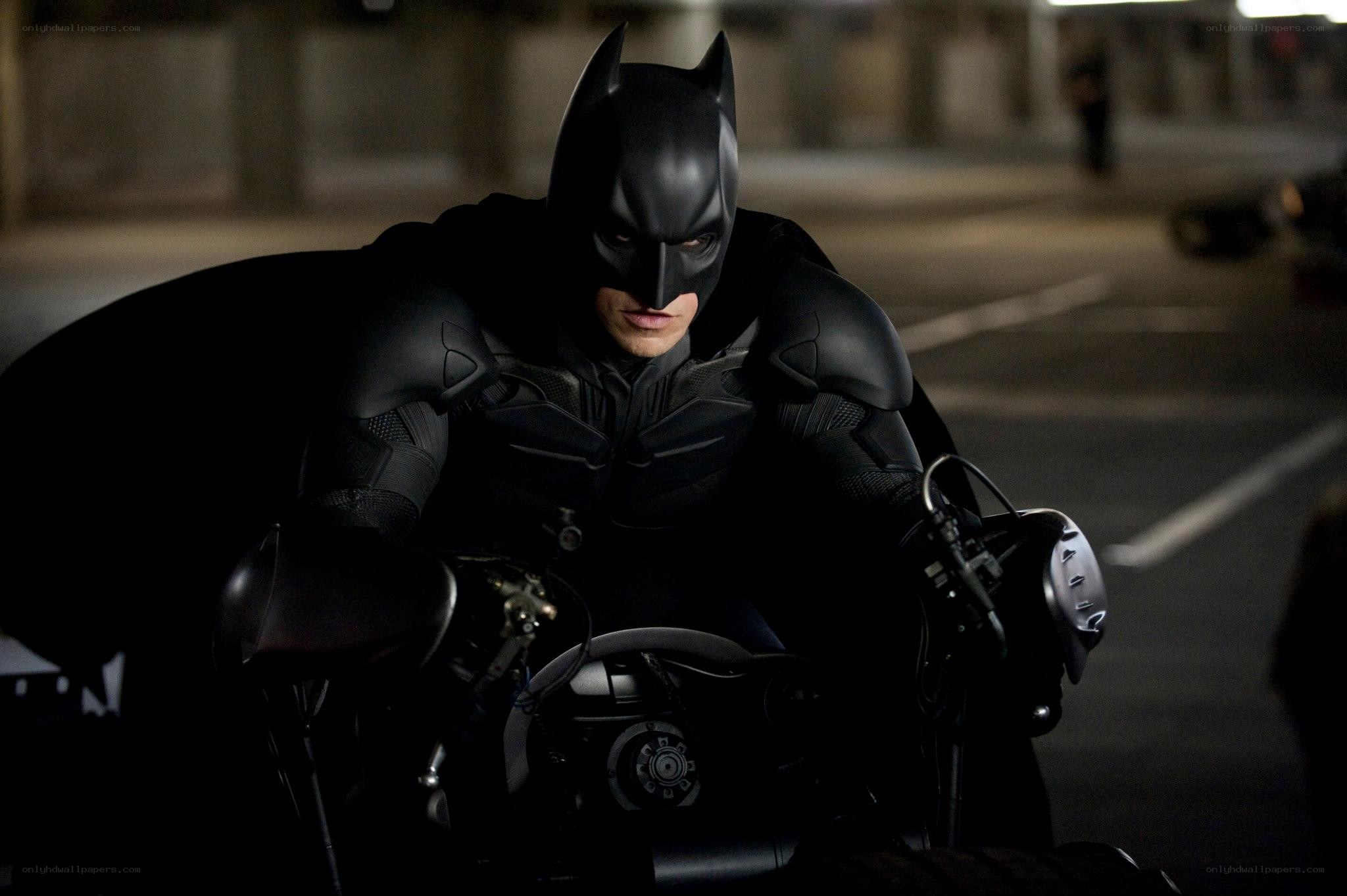 Batman on a motorcycle