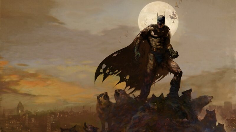 Batman on a Pile of Bodies
