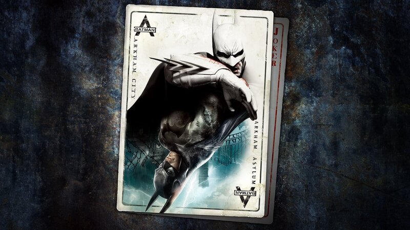 Batman on a Playing Card