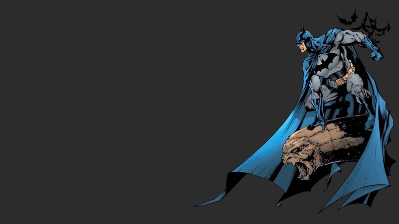 Batman on a Rock — Blue