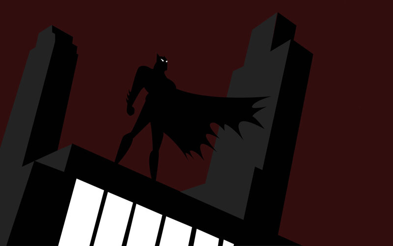 Batman on a rooftop