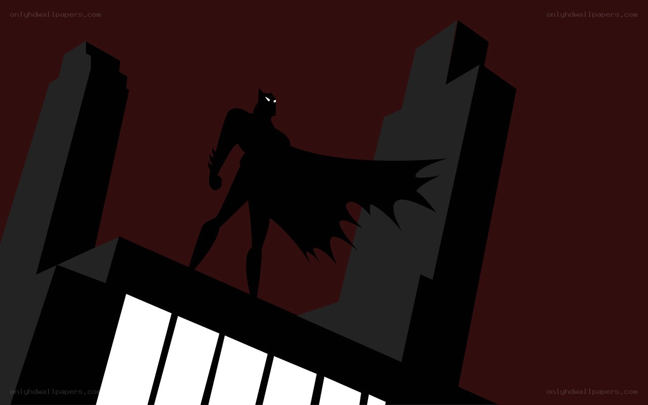 Batman on a rooftop