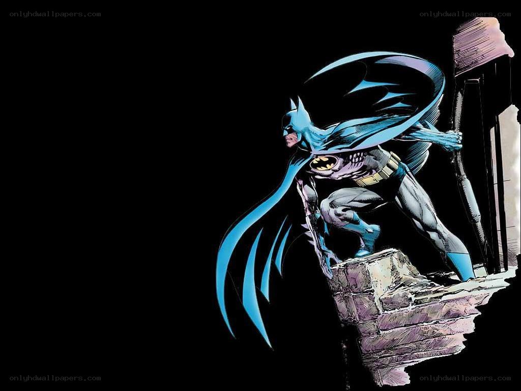 Batman on a rooftop