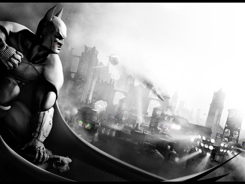 Batman on a Rooftop — Black