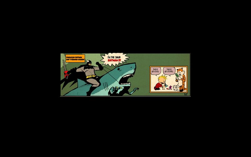 Batman on a Shark
