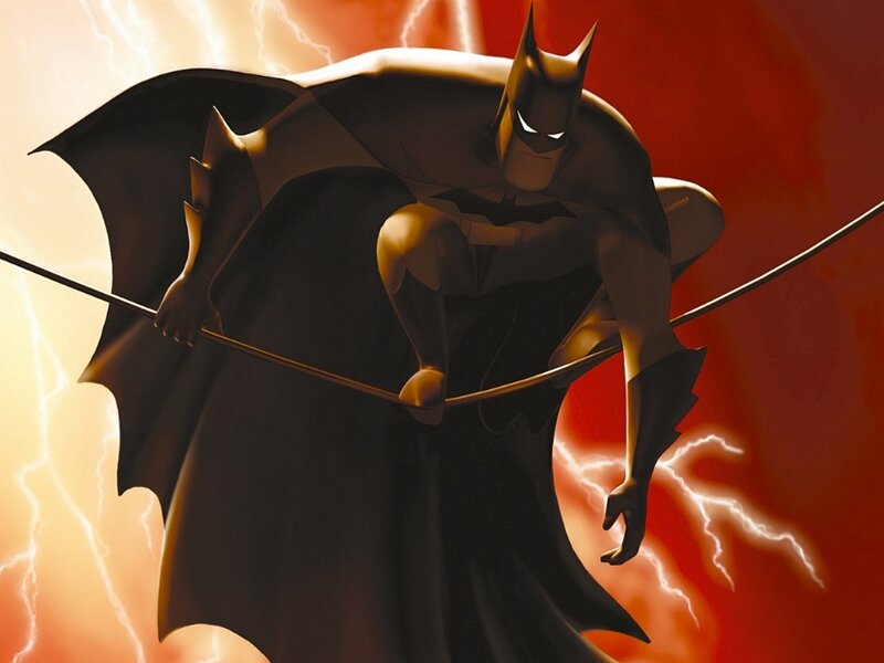 Batman on a wire