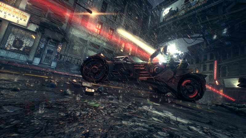 Batman on Batmobile