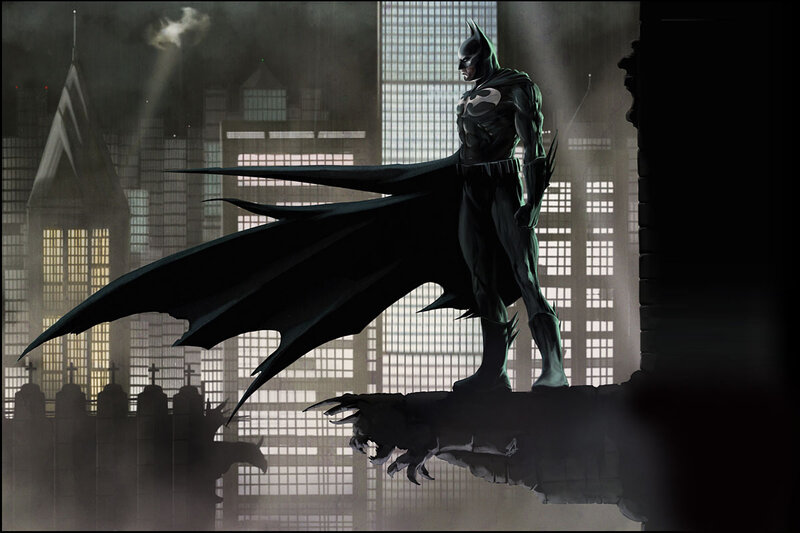 Batman on Building — Black
