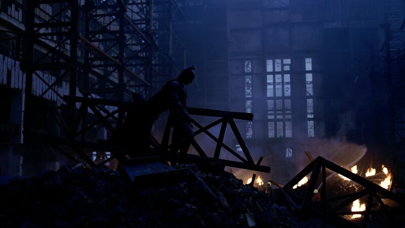 Batman on Debris — Blue