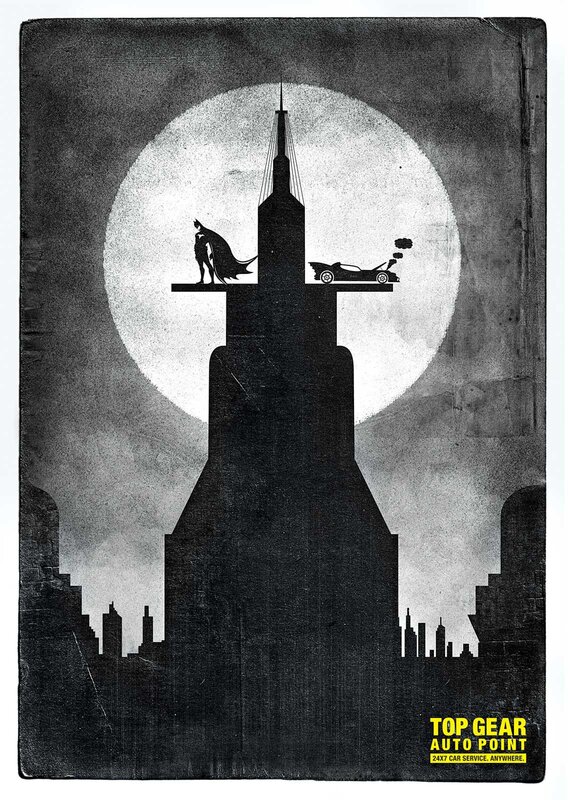 Batman on Gotham Tower