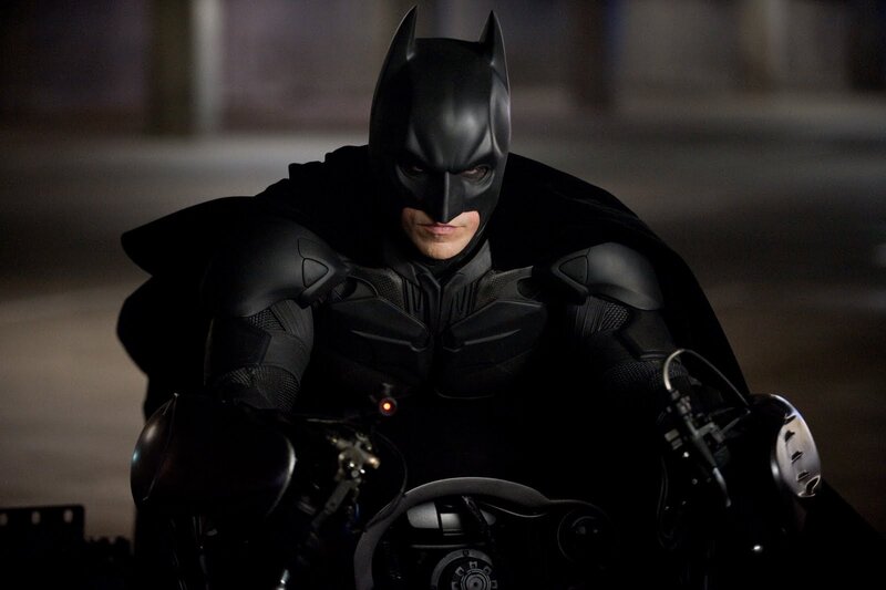 Batman on Motorcycle — Black, Dark