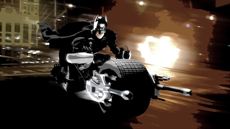 Batman on Motorcycle