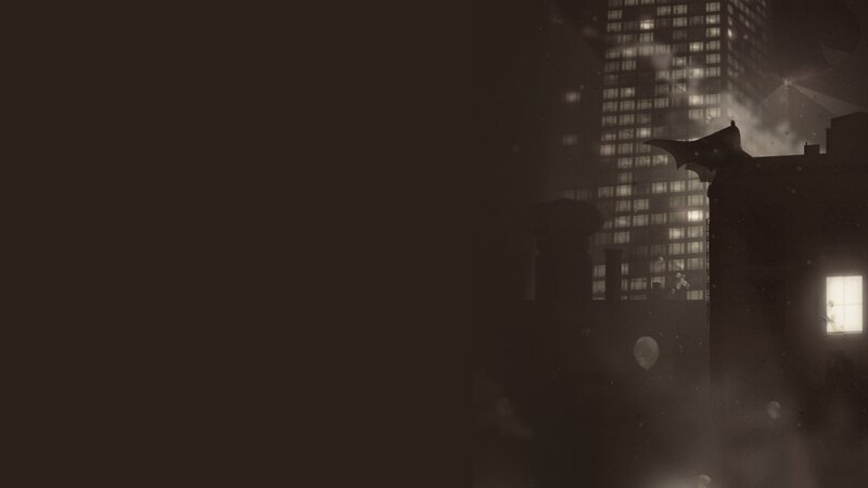 Batman on Rooftop — Black, Dark, Mysterious