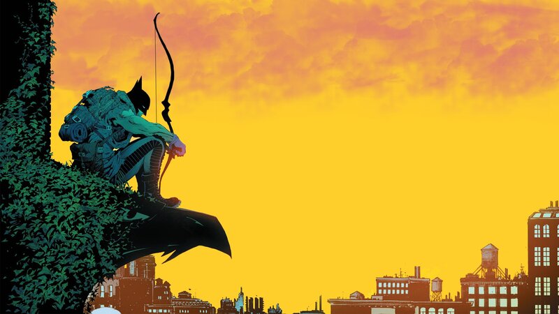 Batman on Rooftop — Yellow