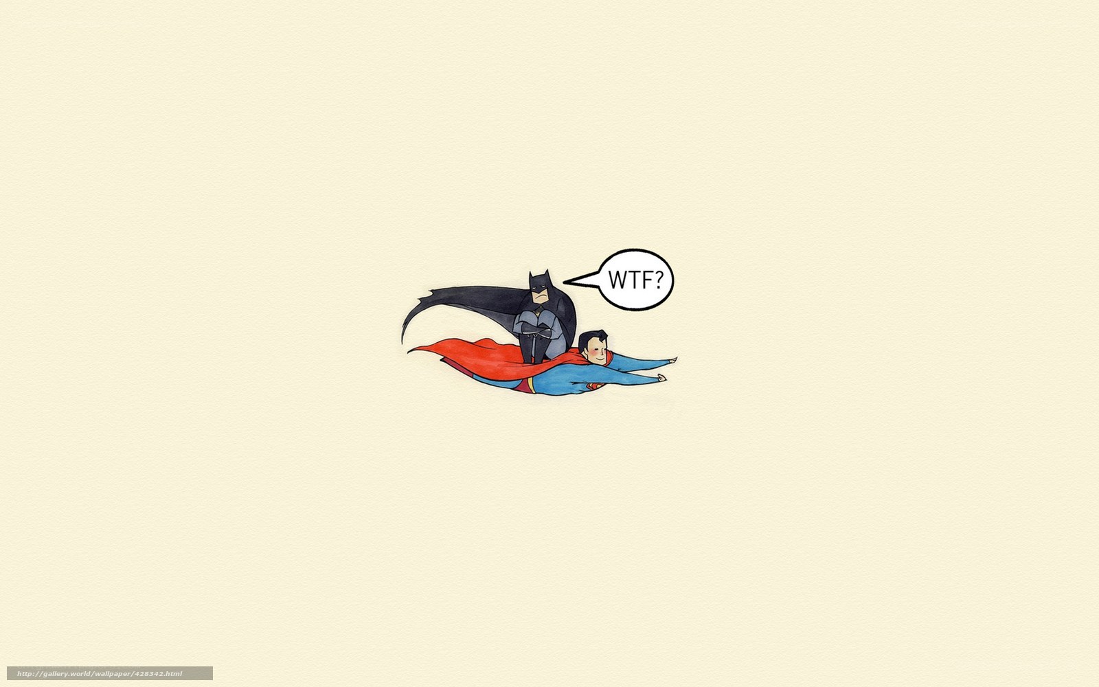 Batman on Superman's back