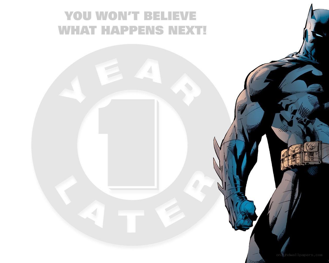 Batman one year later