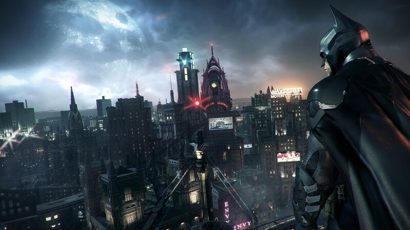Batman Overlooking City