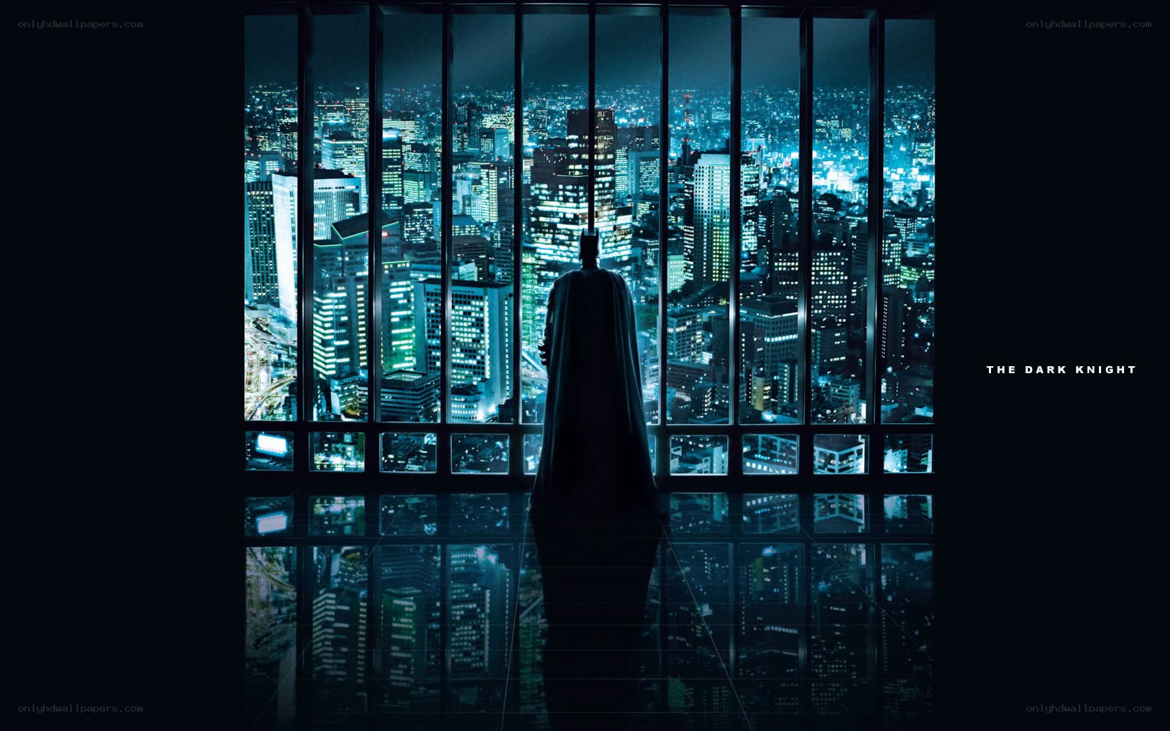 Batman overlooks the city