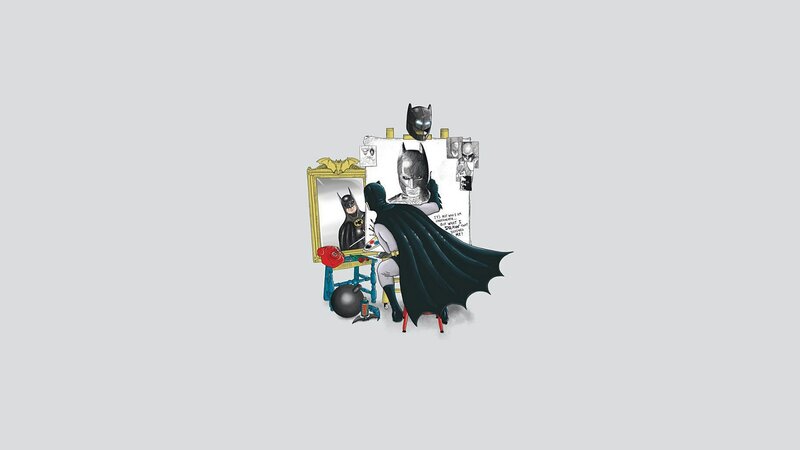 Batman Painting Himself