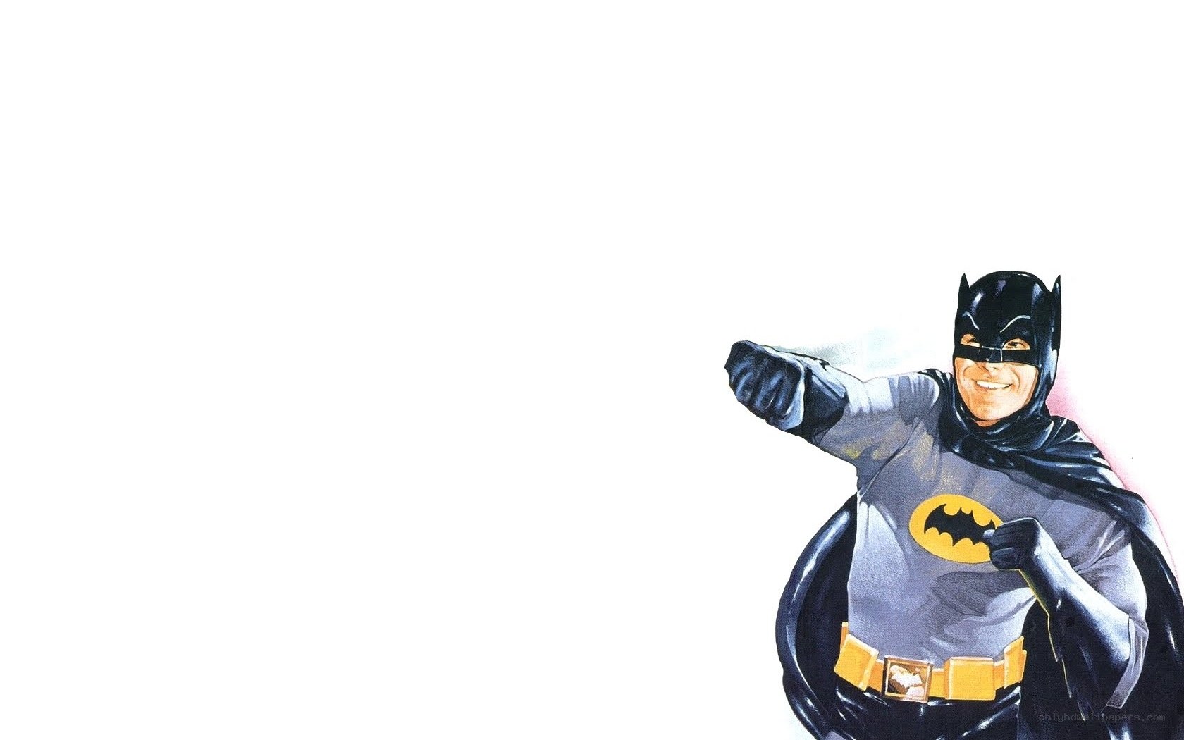 Batman pointing forward