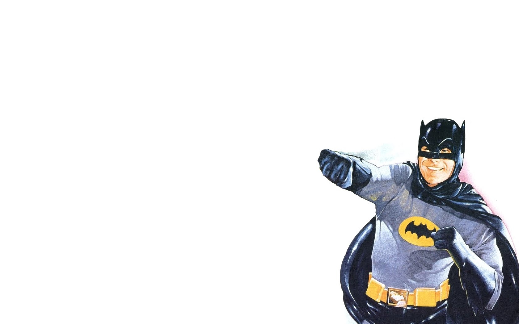 Batman pointing forward