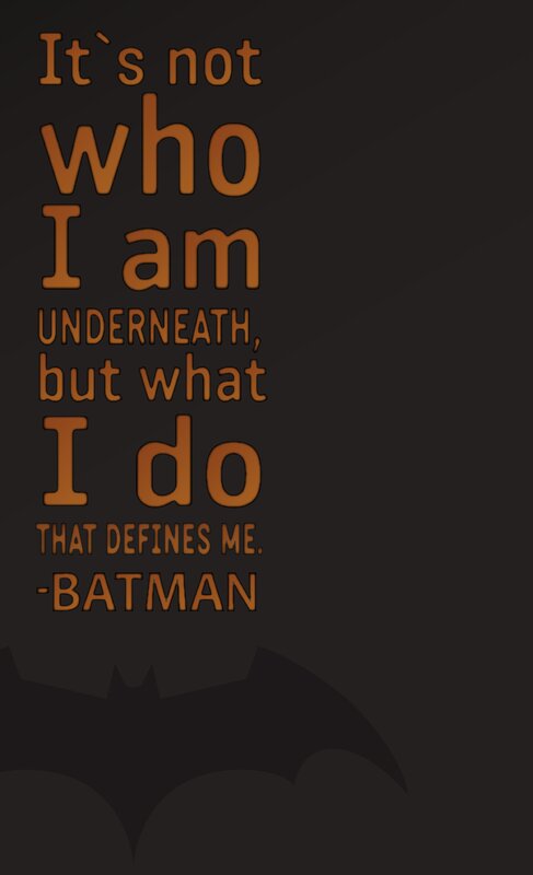 Batman Quote — Black