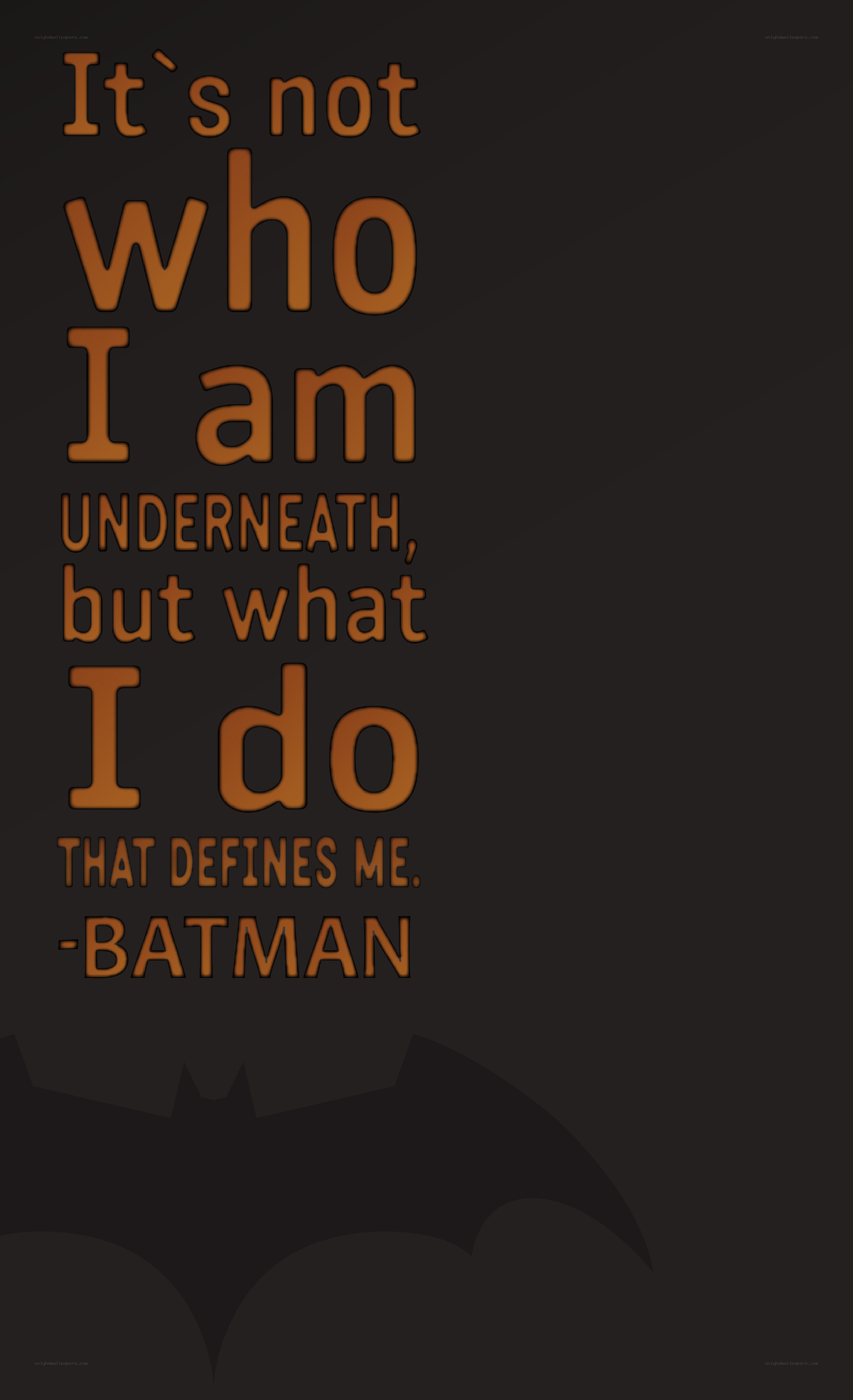 Batman quote wallpaper