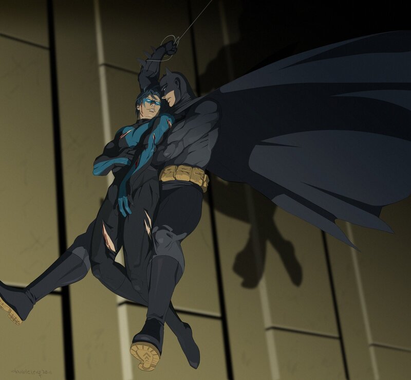 Batman rescues Robin