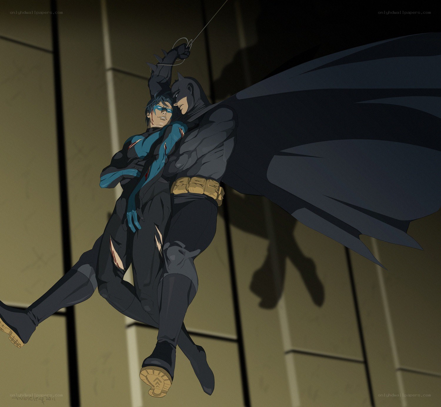 Batman rescues Robin