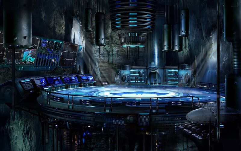 Batman's Batcave control room