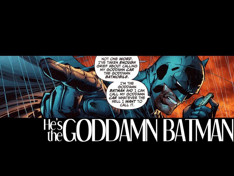 Batman's Batmobile quote