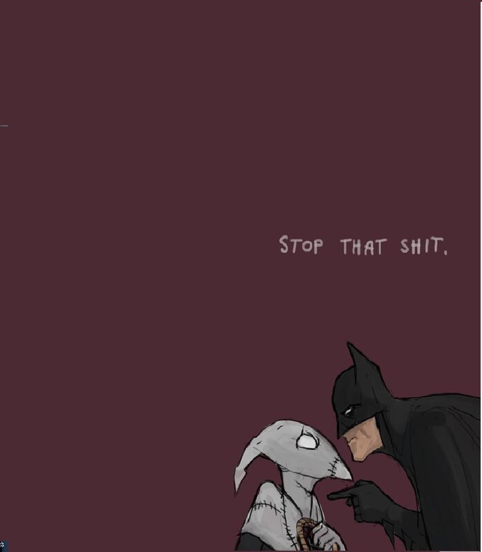 Batman scolding a character
