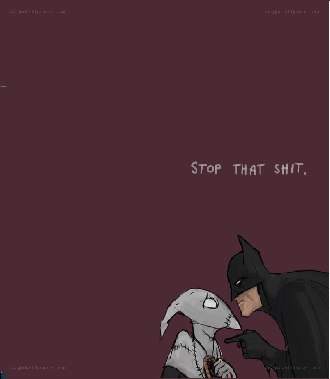 Batman scolding a character