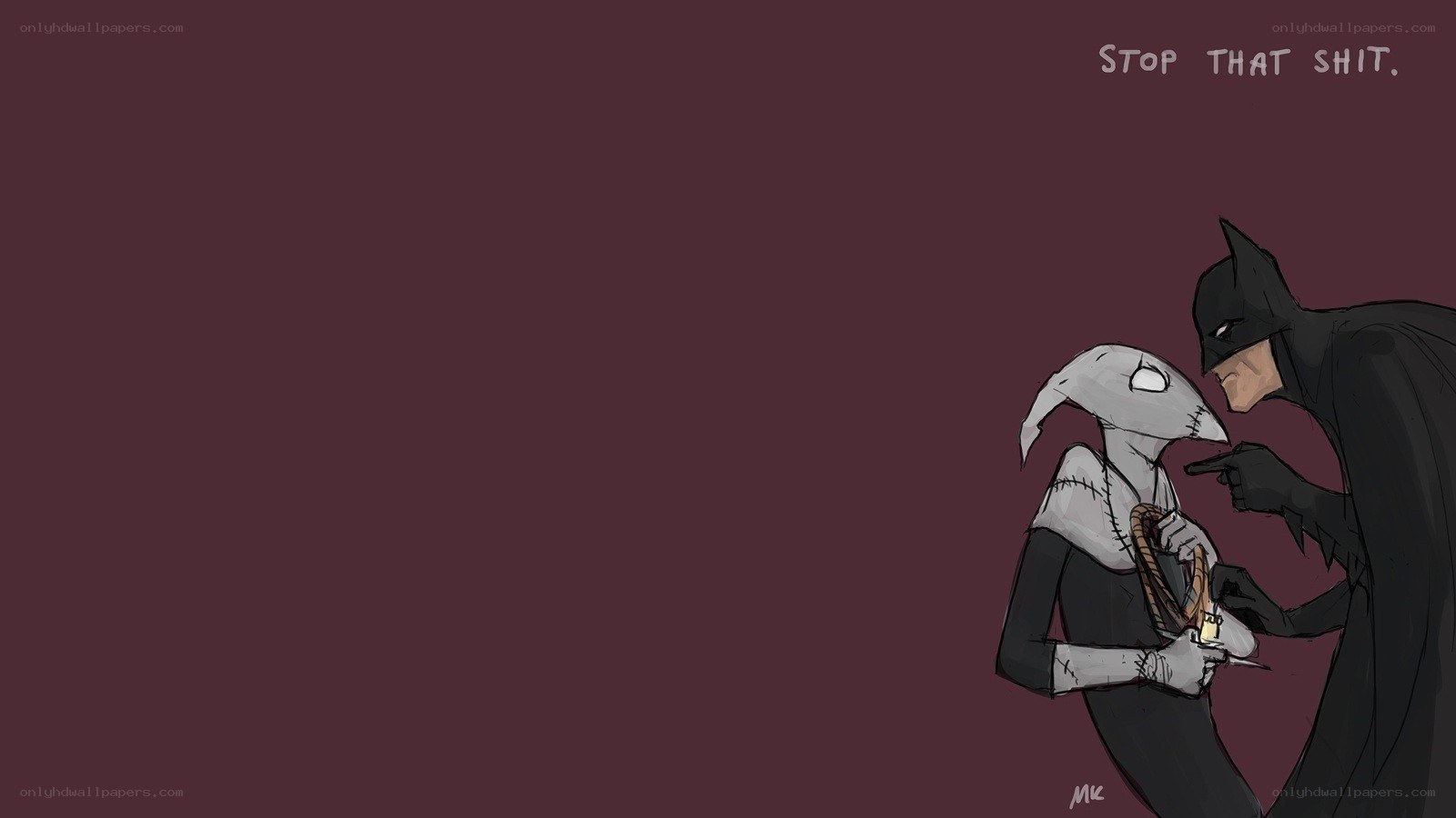 Batman scolding a character