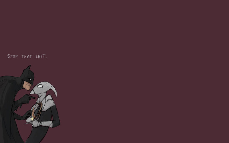 Batman scolding a character