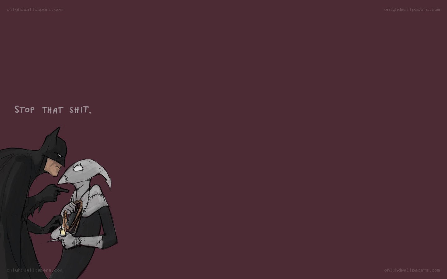 Batman scolding a character