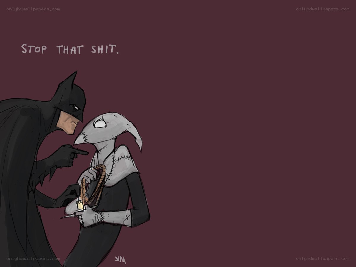 Batman scolds a character