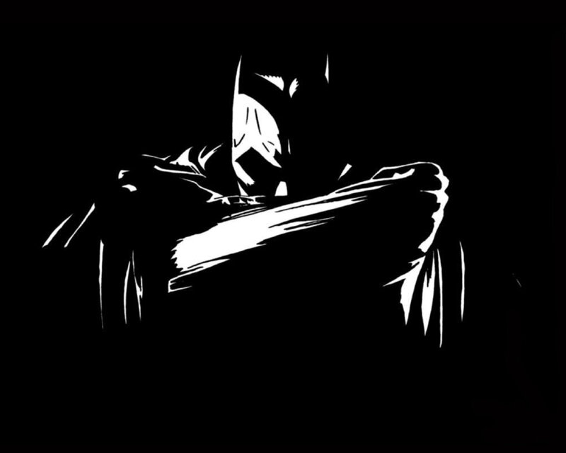 Batman silhouette artwork