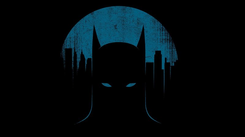 Batman Silhouette — Black, Dark, Mysterious