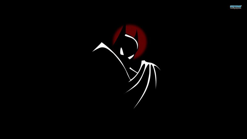 Batman Silhouette — Black, Dark, Night