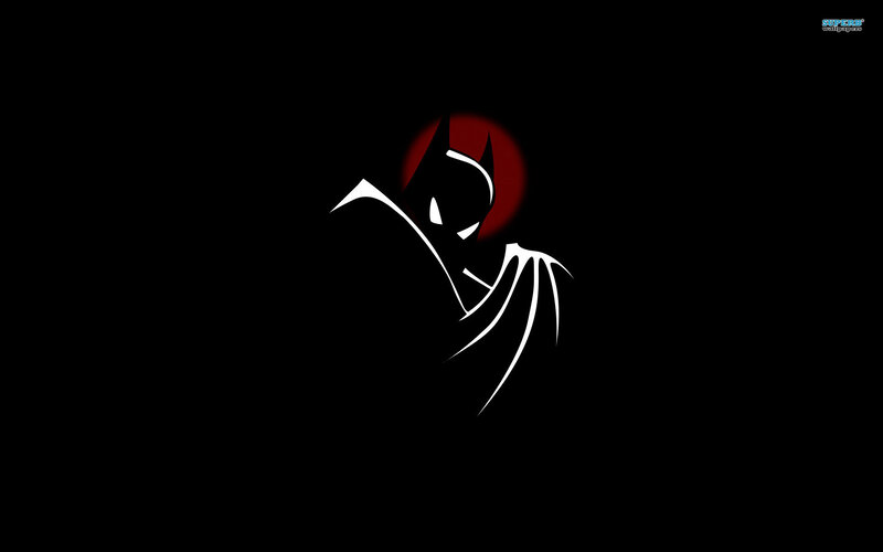 Batman Silhouette — Black, Dark