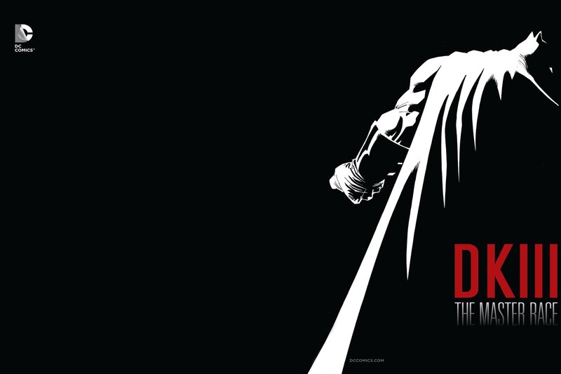 Batman Silhouette — Black, Dramatic, Night, Comic, Text